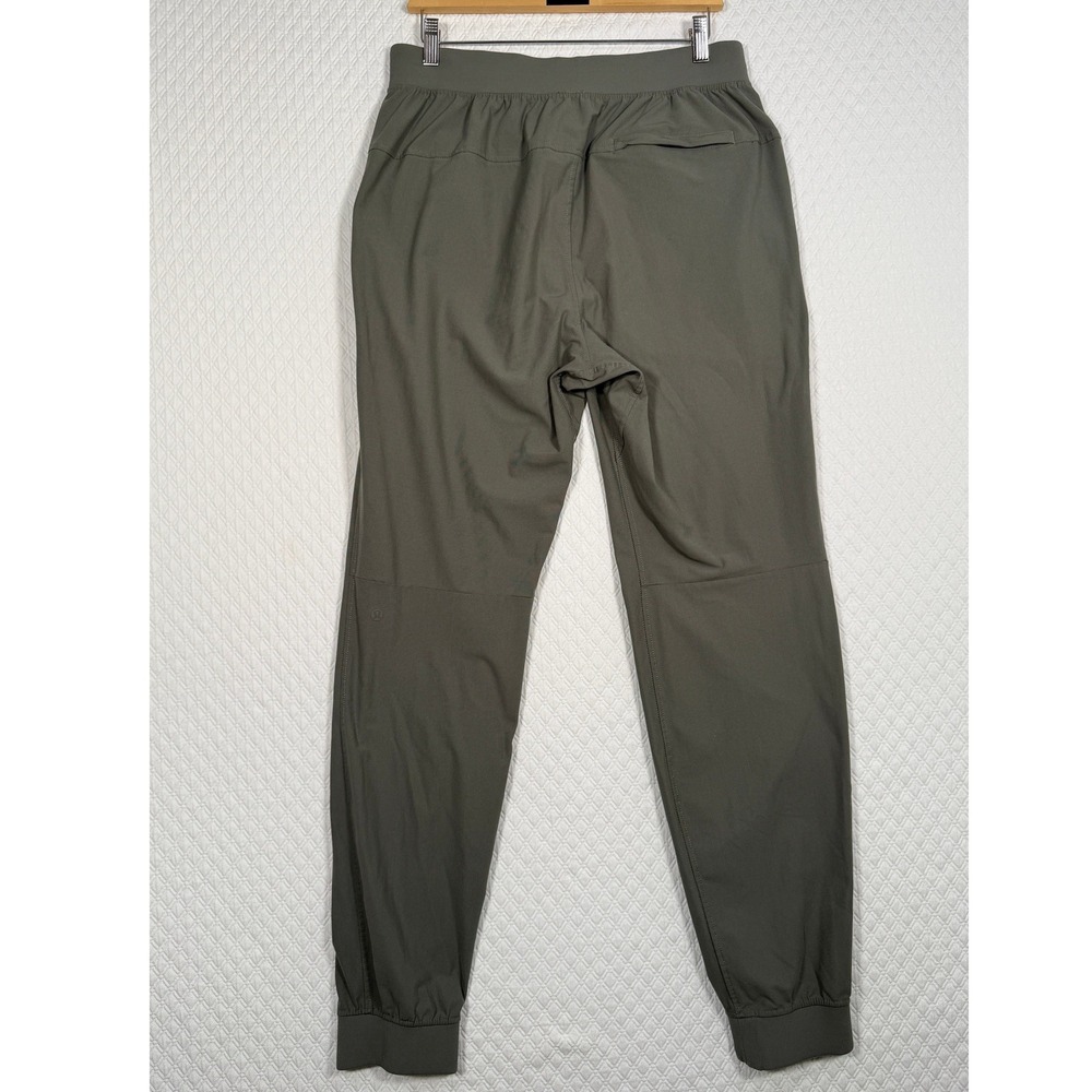 Lululemon ABC workout Jogger Mens L Olive Green Warpstreme Pants LM5AOJS - Picture 2 of 8